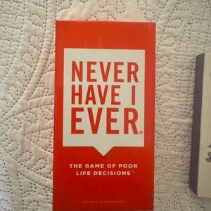 Never Have I Ever Party Card Game - Red